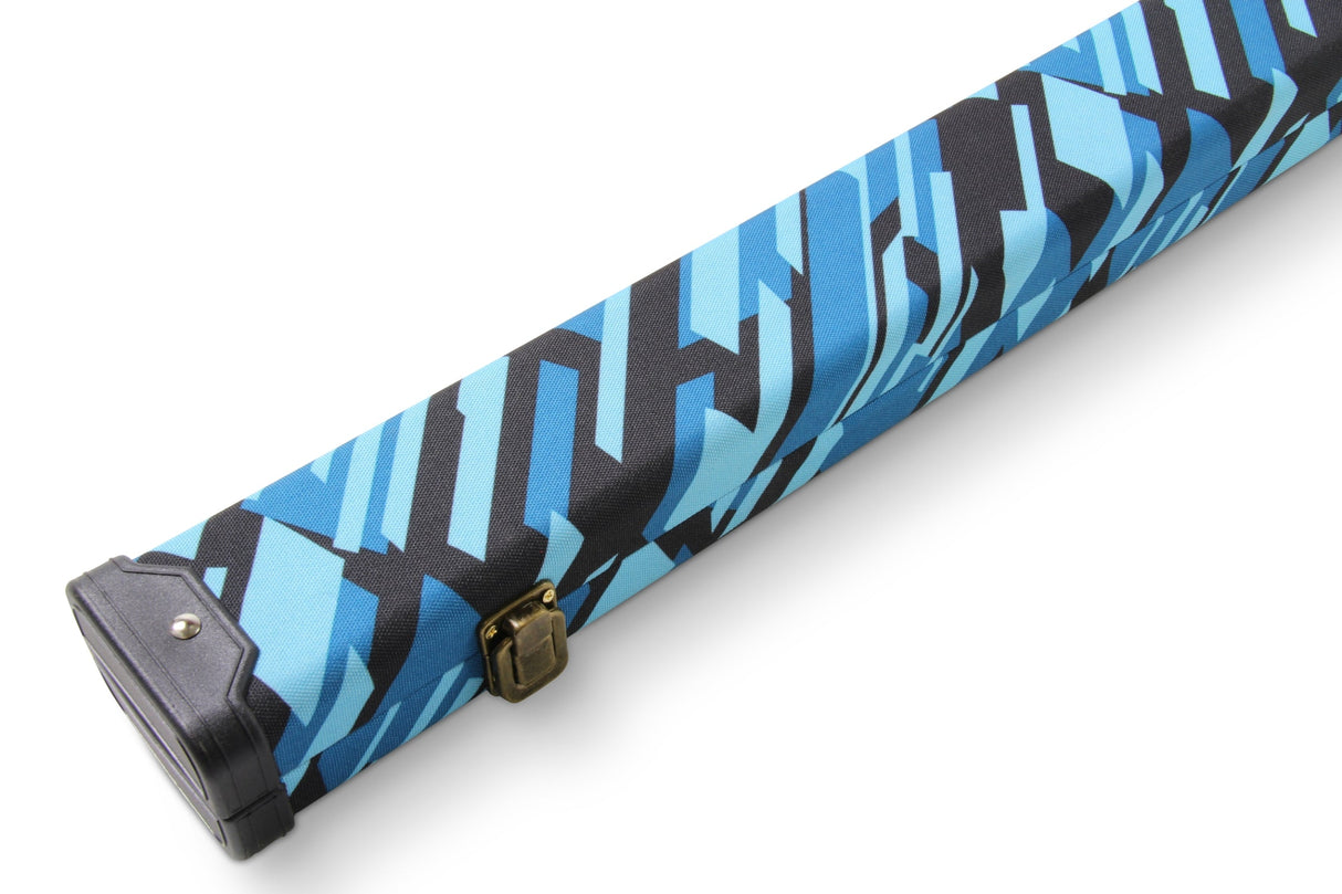 POSTMODERN 1 Piece Hard Snooker Pool Cue Case with Tough Plastic Ends - Holds 2 Cues Cue & Case