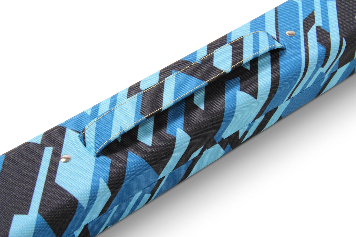 POSTMODERN 1 Piece Hard Snooker Pool Cue Case with Tough Plastic Ends - Holds 2 Cues Cue & Case