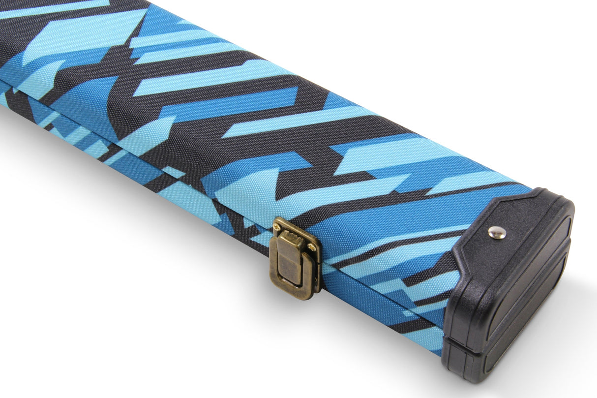 POSTMODERN 1 Piece Hard Snooker Pool Cue Case with Tough Plastic Ends - Holds 2 Cues Cue & Case