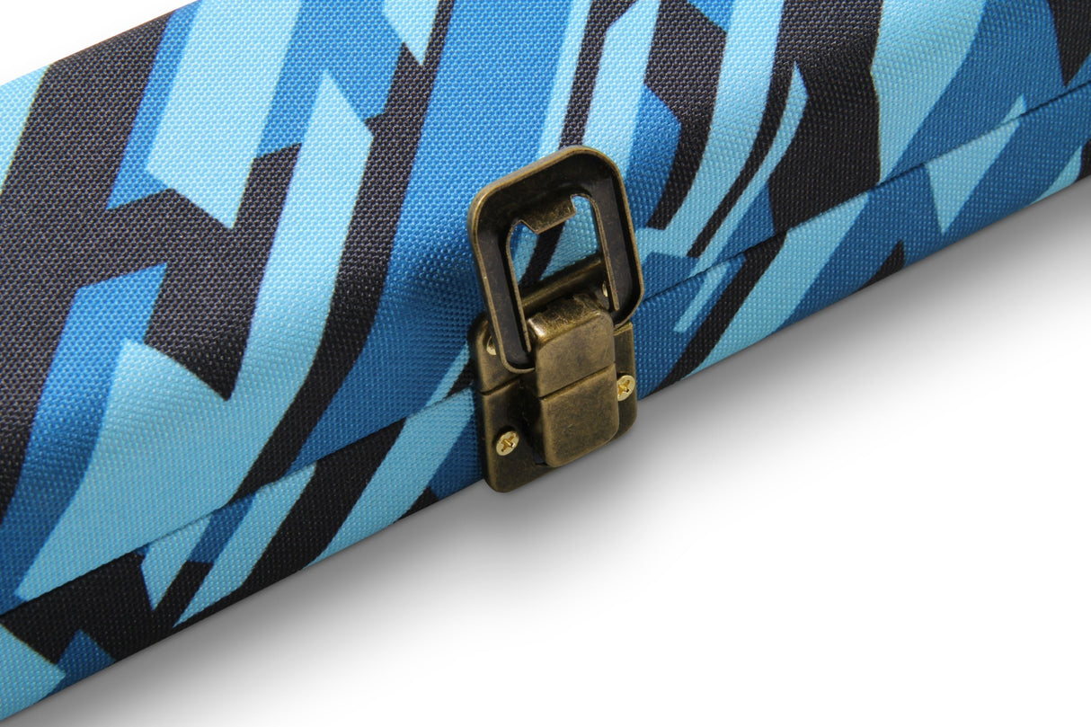 POSTMODERN 1 Piece Hard Snooker Pool Cue Case with Tough Plastic Ends - Holds 2 Cues Cue & Case