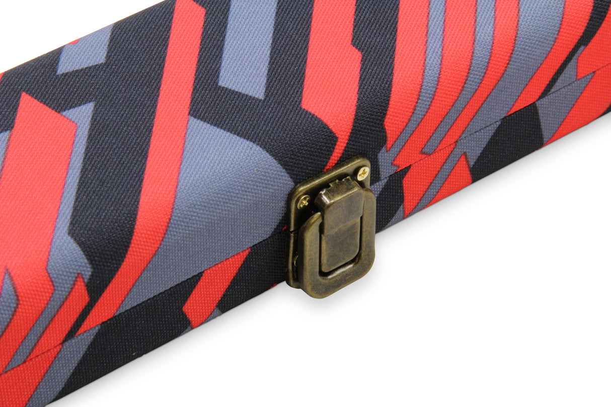 POSTMODERN 1 Piece Hard Snooker Pool Cue Case with Tough Plastic Ends - Holds 2 Cues Cue & Case