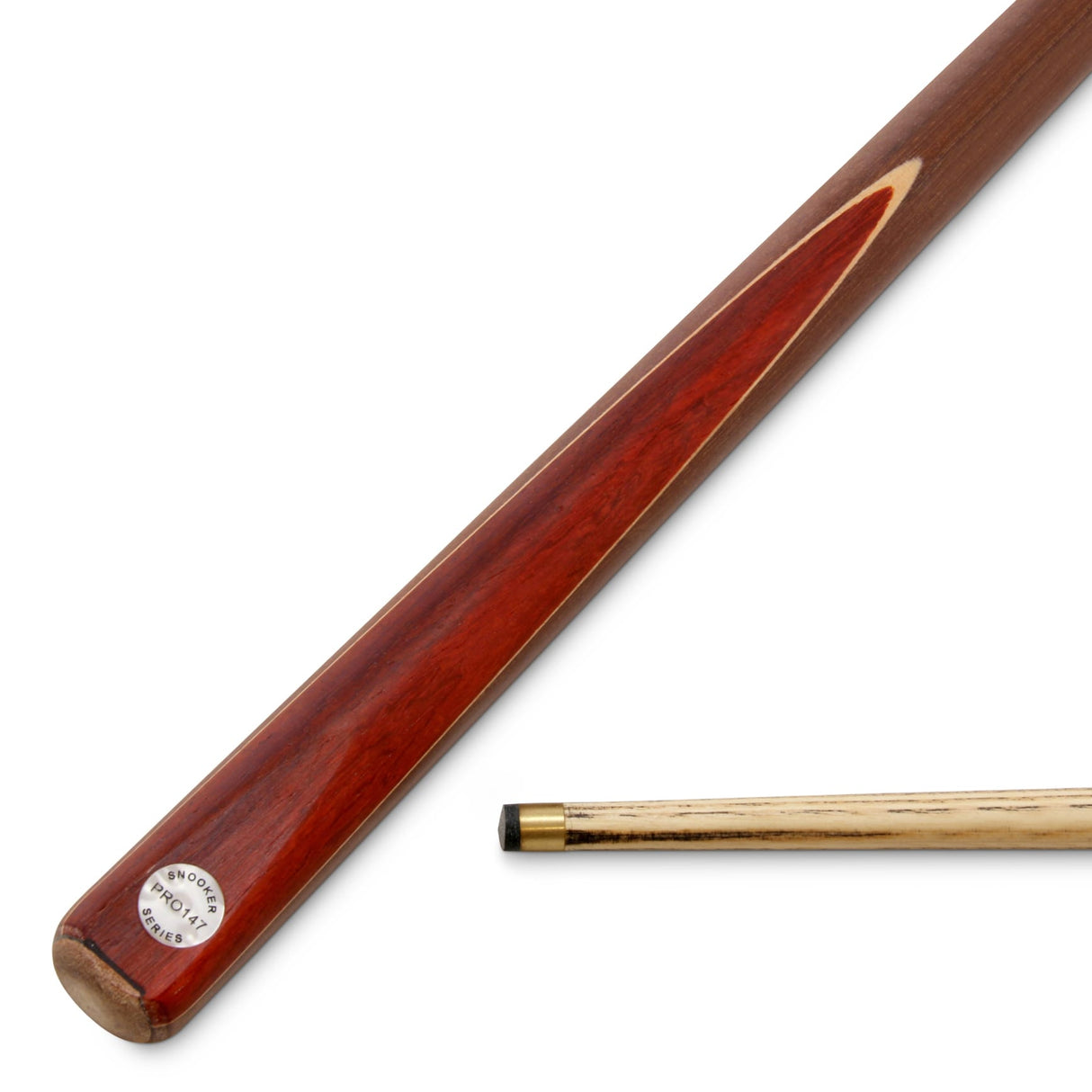 PRO147 JUNIOR CHAMPION 36 Inch Traditional 2pc Kids Junior Pool Snooker Cue Matching Ash Grain 10mm tip with Mini BLACK HARD Case -SE13