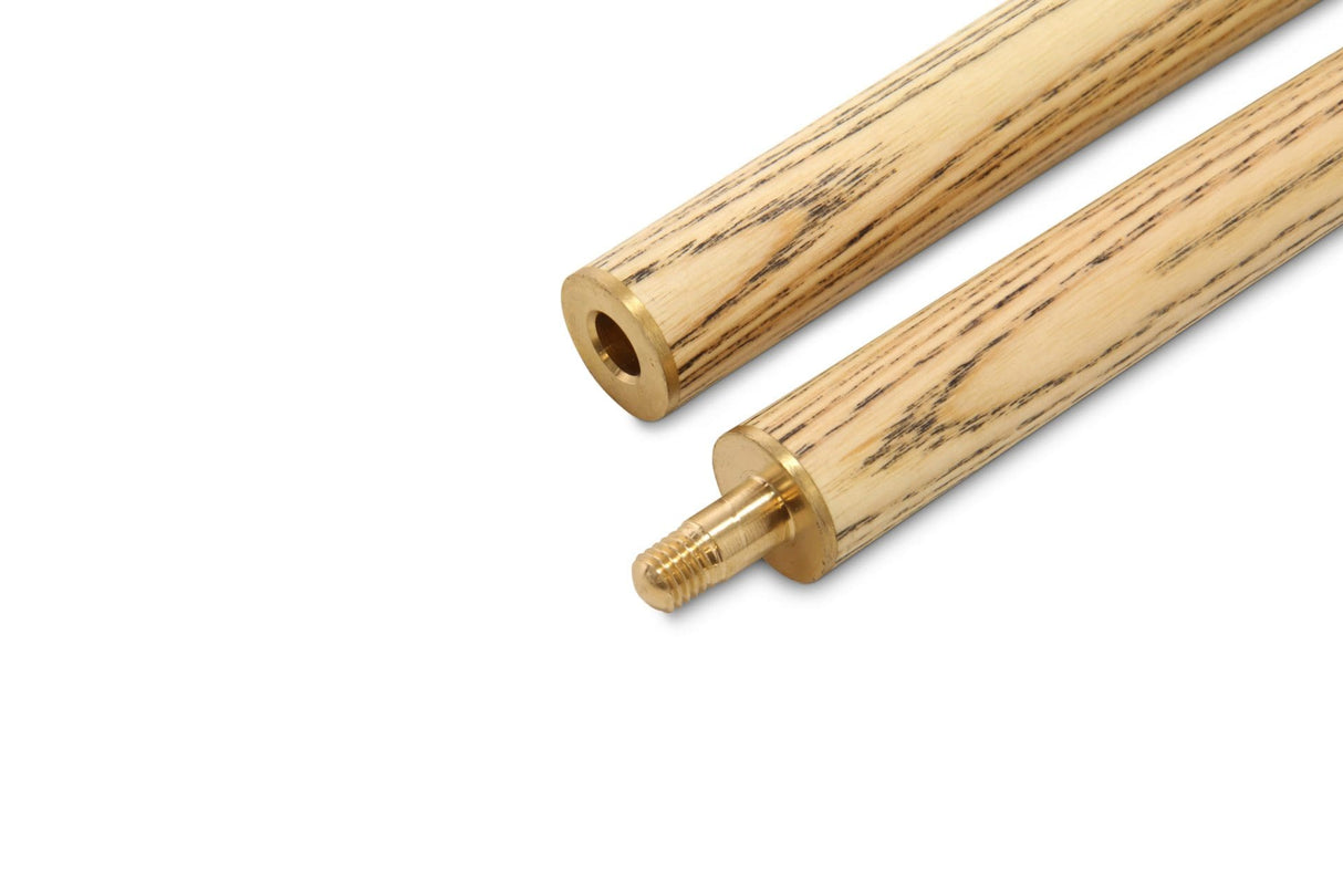 PRO147 JUNIOR CHAMPION 36 Inch Traditional 2pc Kids Junior Pool Snooker Cue Matching Ash Grain 10mm tip with Mini BLACK HARD Case -SE13