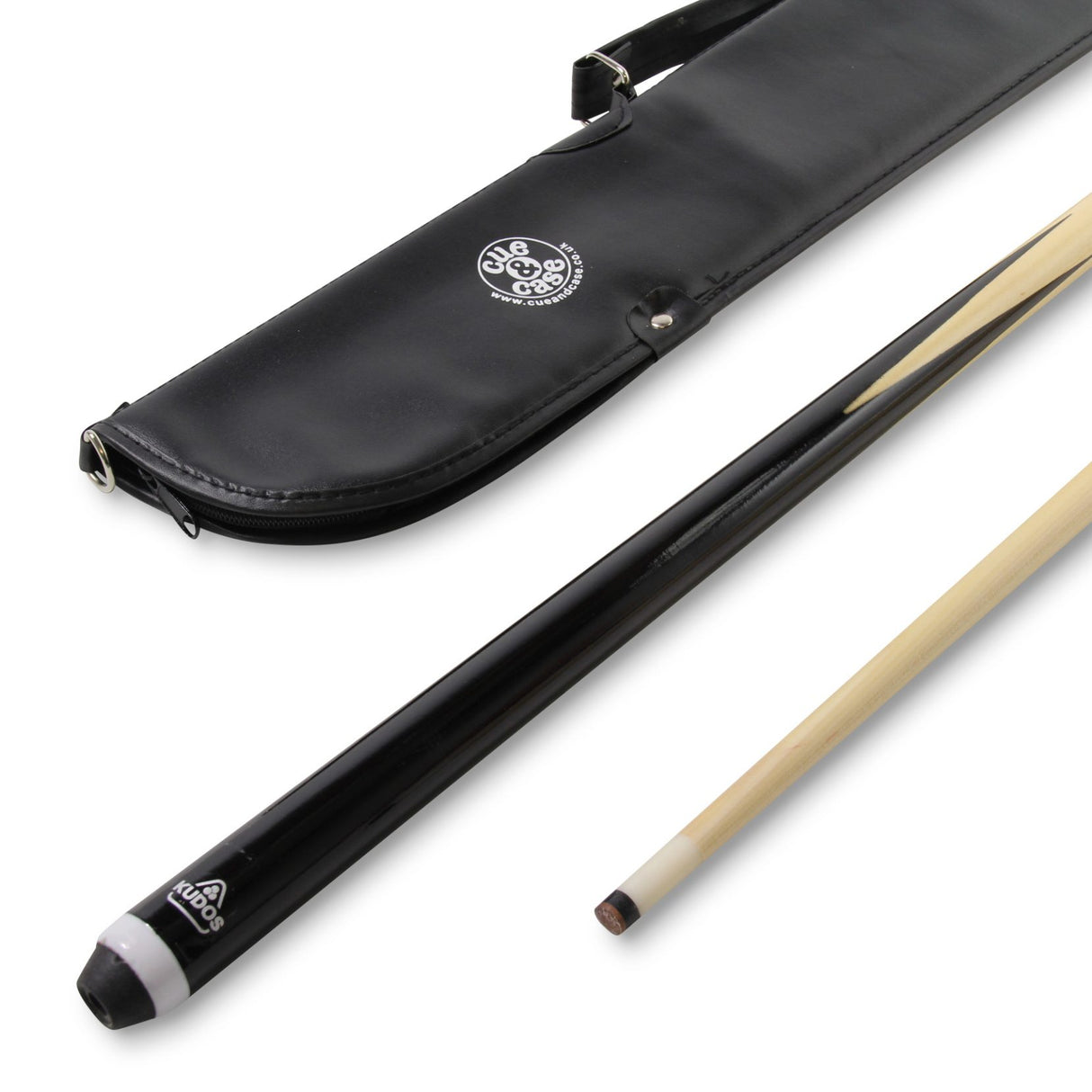 Kudos BLACK BUTT 36 Inch Economy Kids Junior Snooker Pool Cue with Cue and Case Mini Soft Case + 4 x 11mm tips