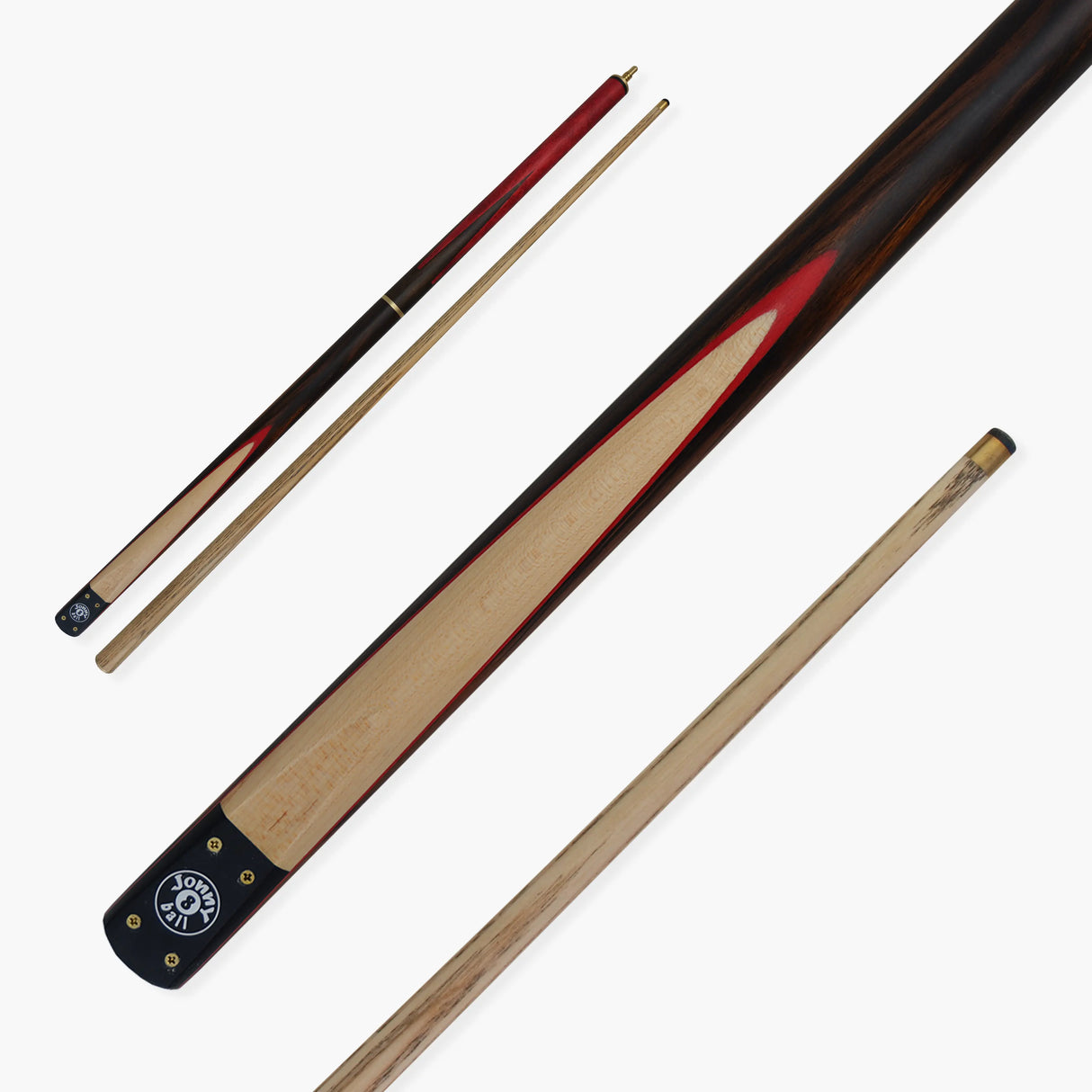 Jonny 8 Ball HAWK 3 Section Rapid Shorten English Pool Cue – 8mm Tip - 55 & 57" Length Jonny 8 Ball