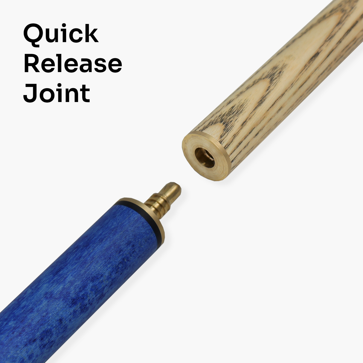 Jonny 8 Ball HAWK 3 Section Rapid Shorten English Pool Cue – 8mm Tip - 55 & 57" Length