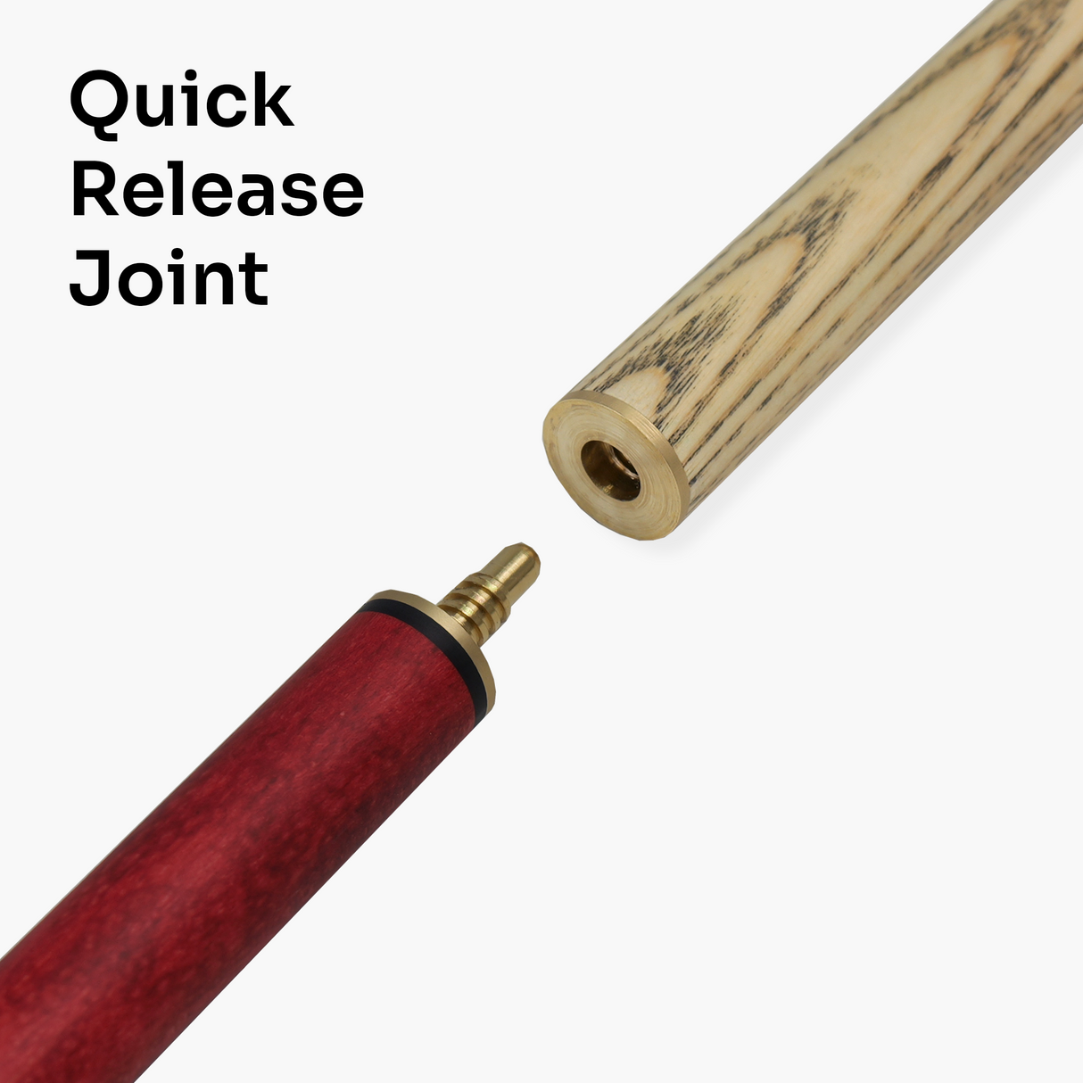 Jonny 8 Ball HAWK 3 Section Rapid Shorten English Pool Cue – 8mm Tip - 55 & 57" Length