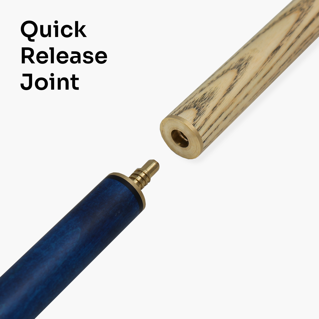 Jonny 8 Ball HAWK 3 Section Rapid Shorten English Pool Cue – 8mm Tip - 55 & 57" Length