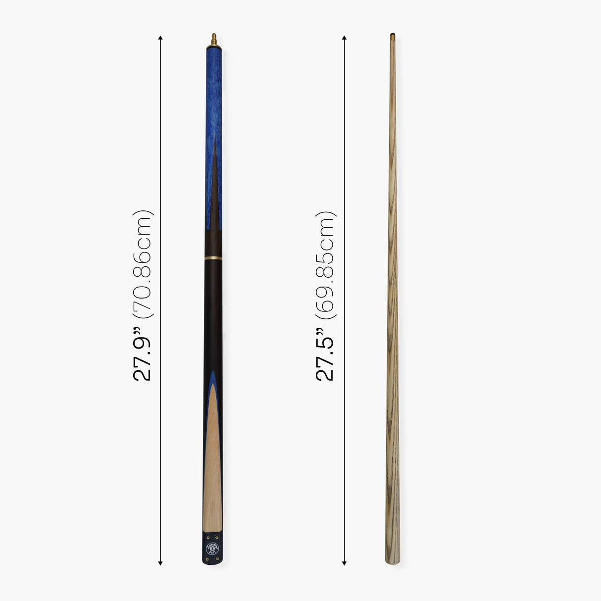 Jonny 8 Ball HAWK 3 Section Rapid Shorten English Pool Cue – 8mm Tip - 55 & 57" Length