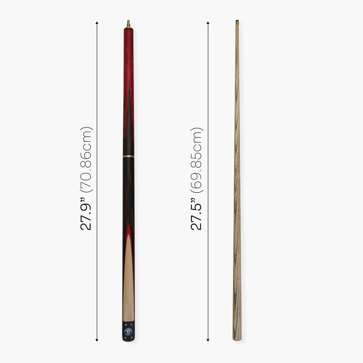 Jonny 8 Ball HAWK 3 Section Rapid Shorten English Pool Cue – 8mm Tip - 55 & 57" Length