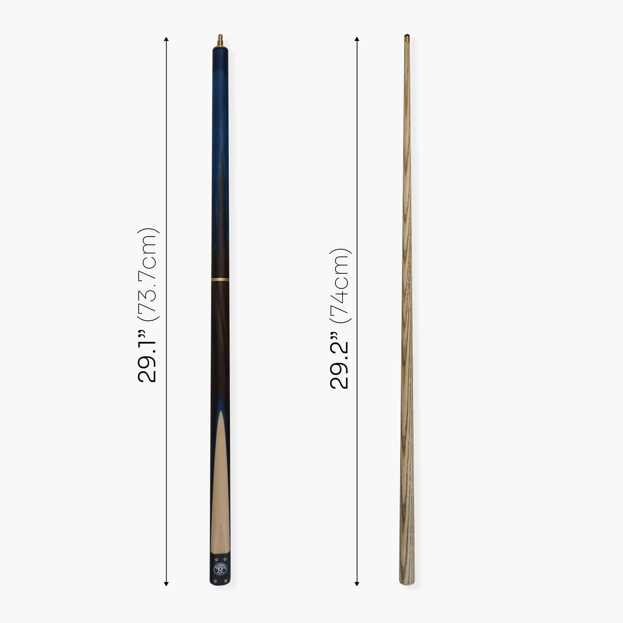 Jonny 8 Ball HAWK 3 Section Rapid Shorten English Pool Cue – 8mm Tip - 55 & 57" Length