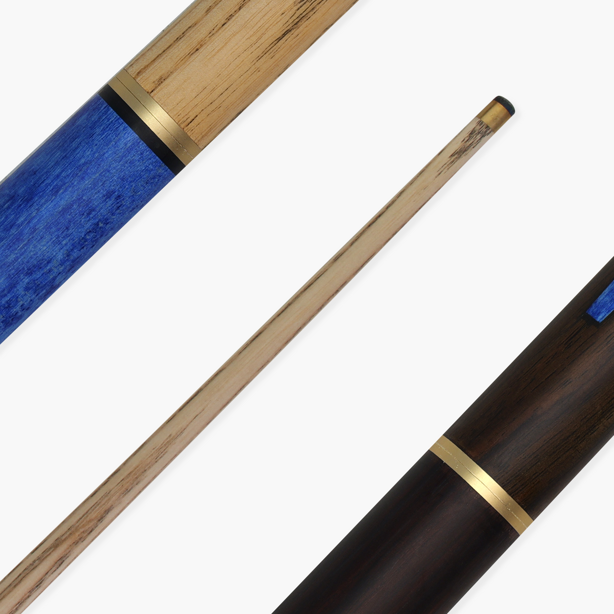 Jonny 8 Ball HAWK 3 Section Rapid Shorten English Pool Cue – 8mm Tip - 55 & 57" Length