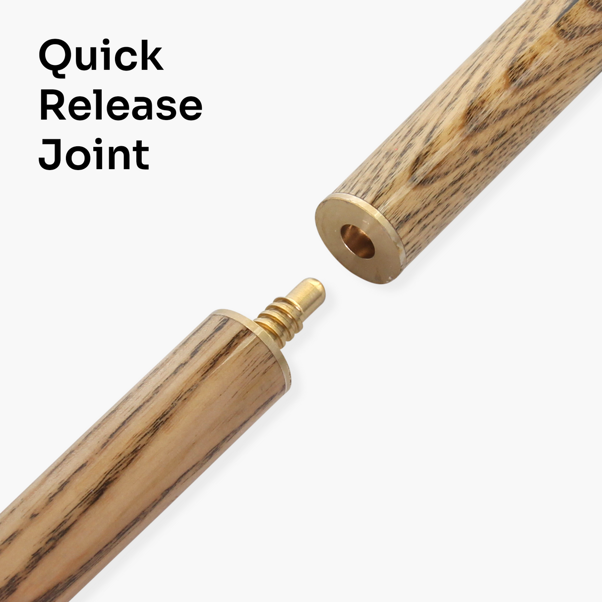 Jonny 8 Ball SILVER SMOKE 57 Inch 2 Piece Centre Joint Ash English Pool Cue with 8.5mm Tip