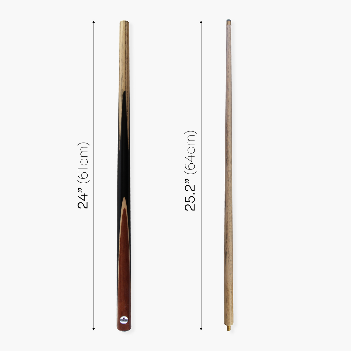 Kudos 48 Inch JUNIOR SAVANNA 2pc Centre Joint Ash Snooker Pool Cue 10mm Tip