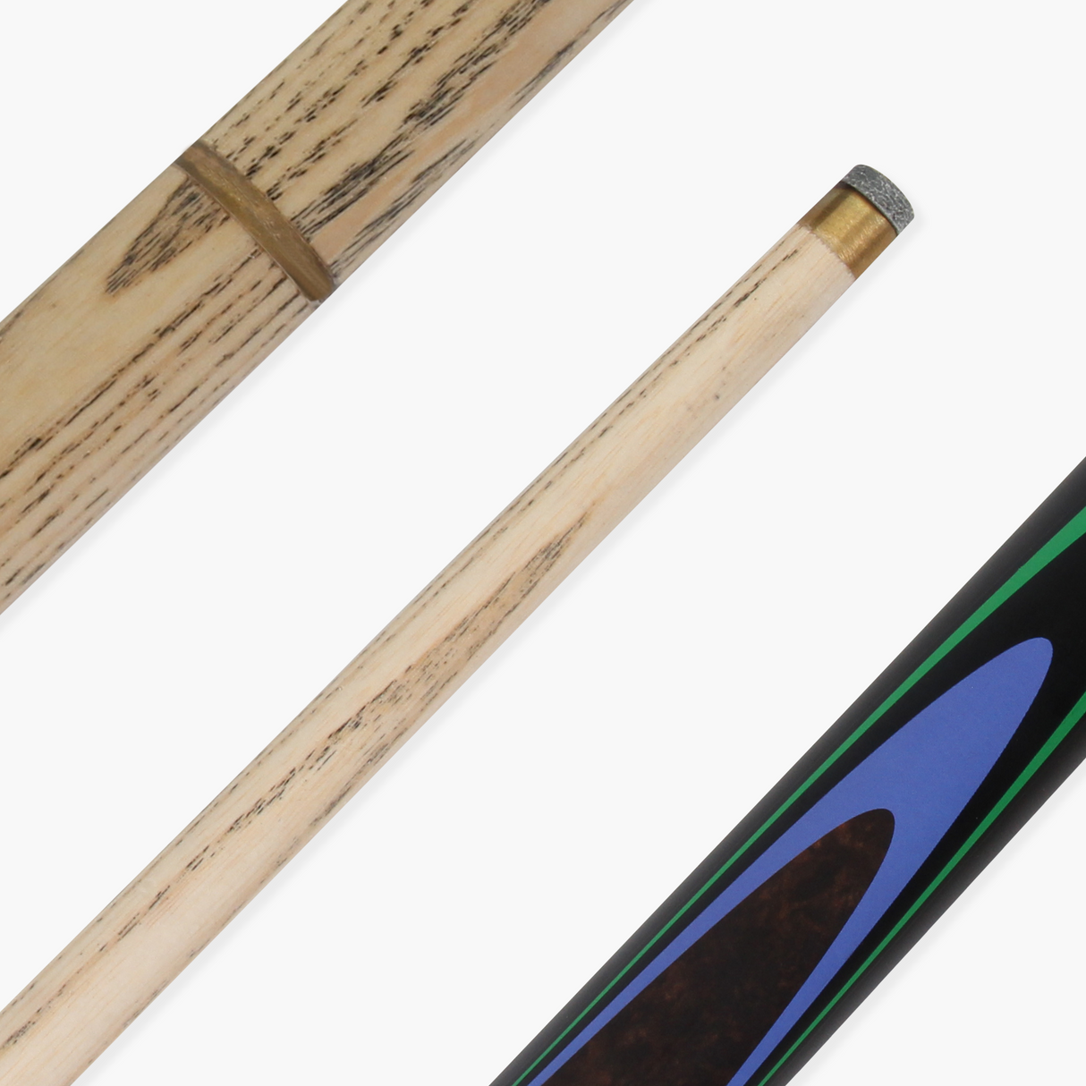 Kudos Classic Range 48 Inch Junior Kids 2 Piece Snooker Pool Cue with 9.5mm Tip