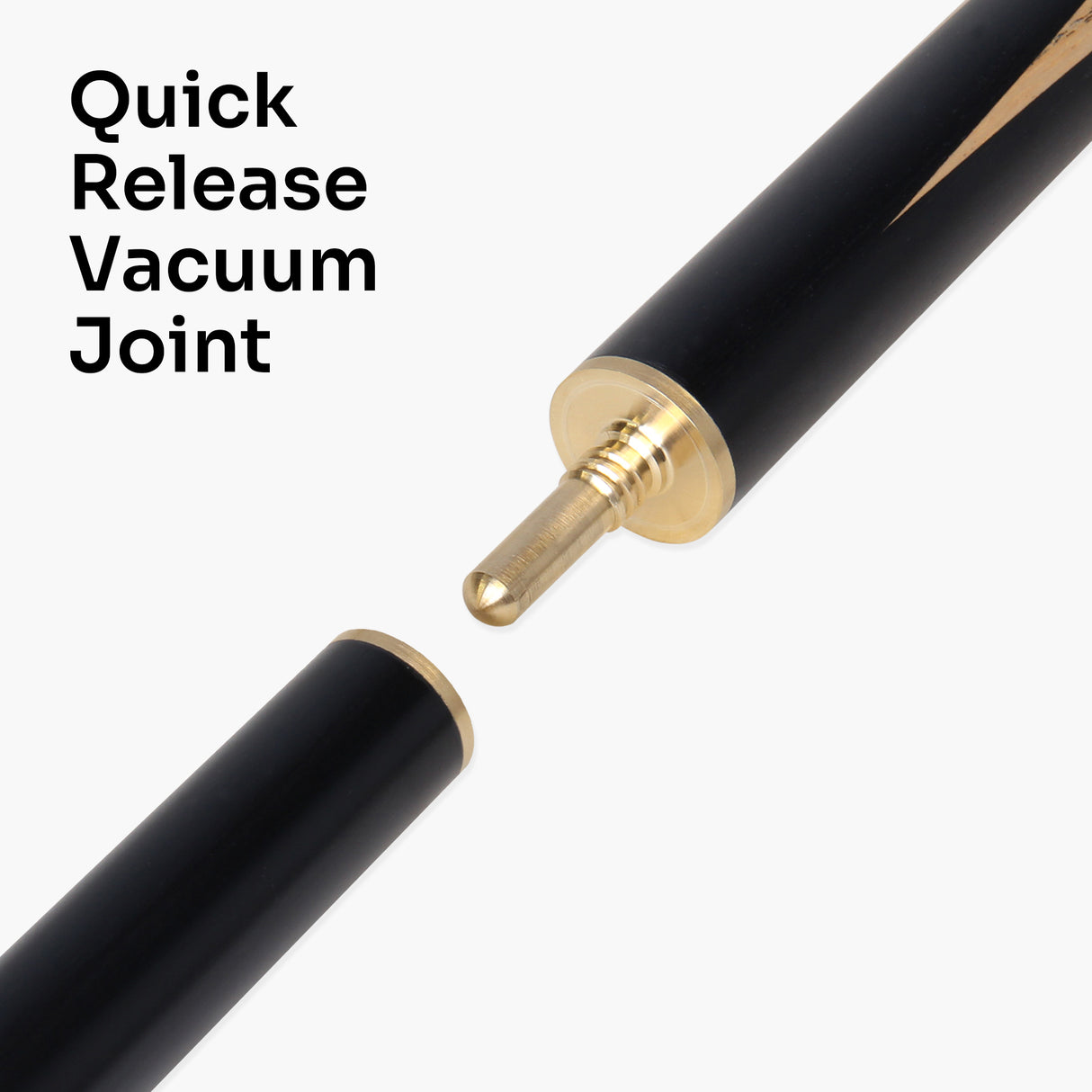 G14 Baize Master MAPLE EMPEROR 57 Inch 3/4 English 8 Ball Pool Cue with 8.5mm Tip + Mini Butt Extension