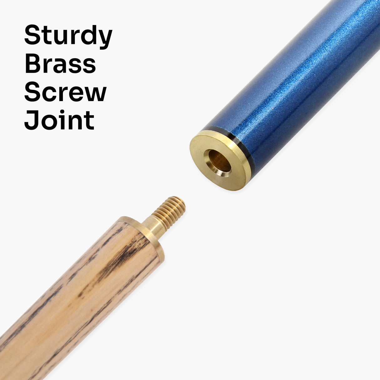 BCE Ronnie O`Sullivan MERLIN - Metallic 2pc Ash Pool Snooker Cue with Painted Black Grip