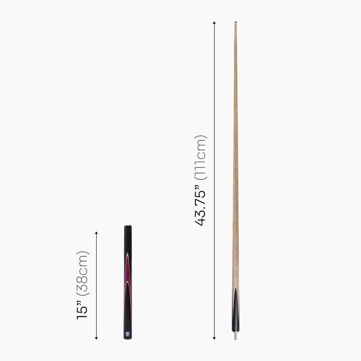 Jonny 8 Ball 3/4 SNIPER 57 Inch Ash English Pool Cue with 8mm Layered Pro Tip