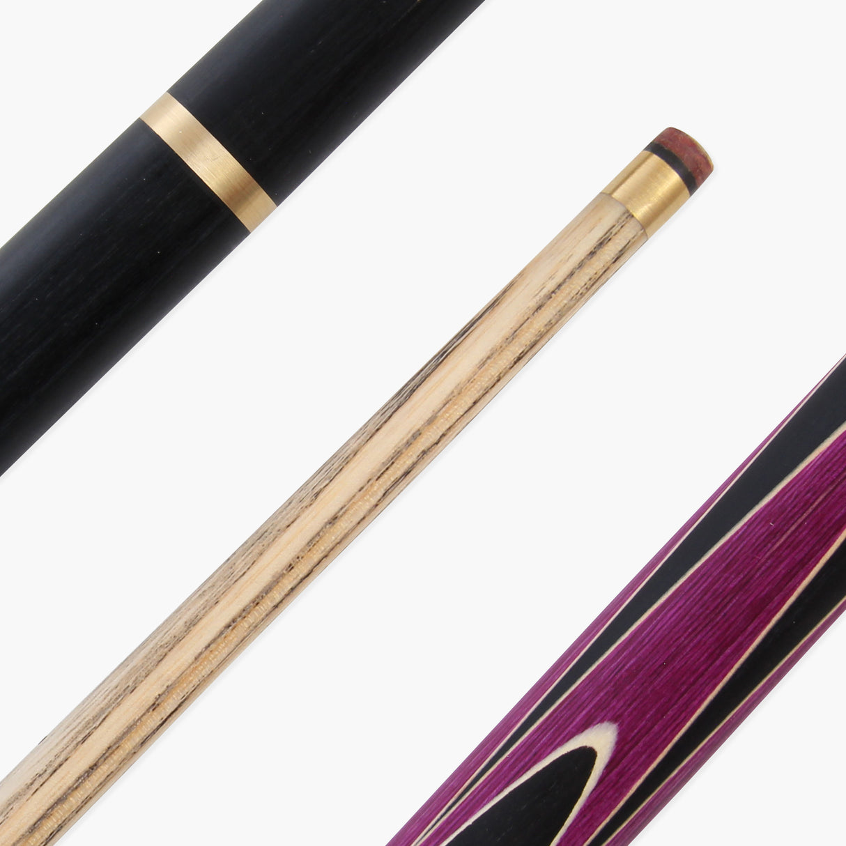 Jonny 8 Ball Sniper 3/4 Pool Cue and Case Set 8mm Tip with Black Hard Case + Mini Butt