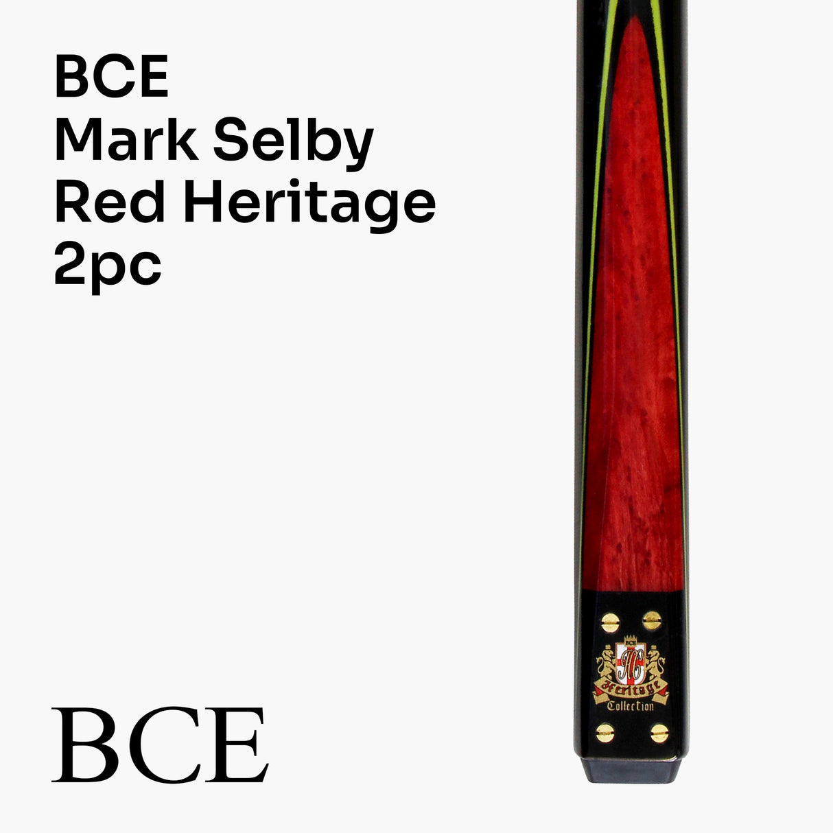 BCE MARK SELBY Signature Heritage 57 Inch 2 Piece Snooker Pool Cue 9.5mm Tip