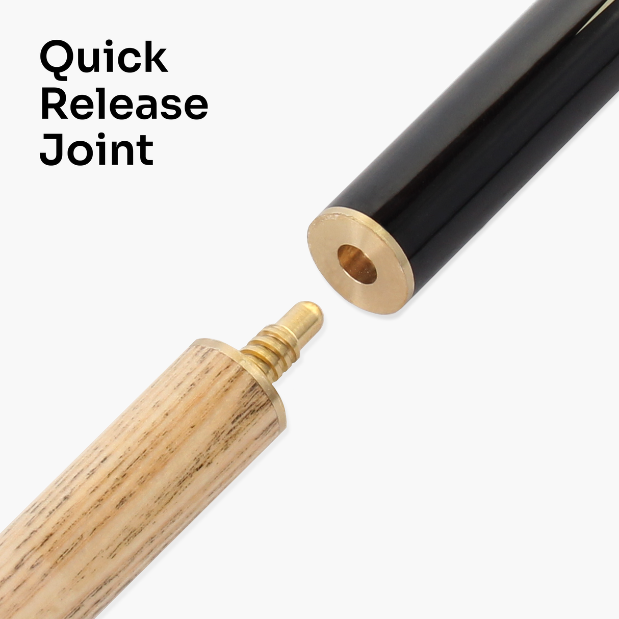 Jonny 8 Ball COMET 57 Inch 2 Piece Centre Joint Ash English Pool Cue with 8.5mm Tip