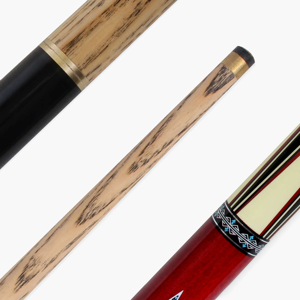 Jonny 8 Ball COMET 57 Inch 2 Piece Centre Joint Ash English Pool Cue with 8.5mm Tip