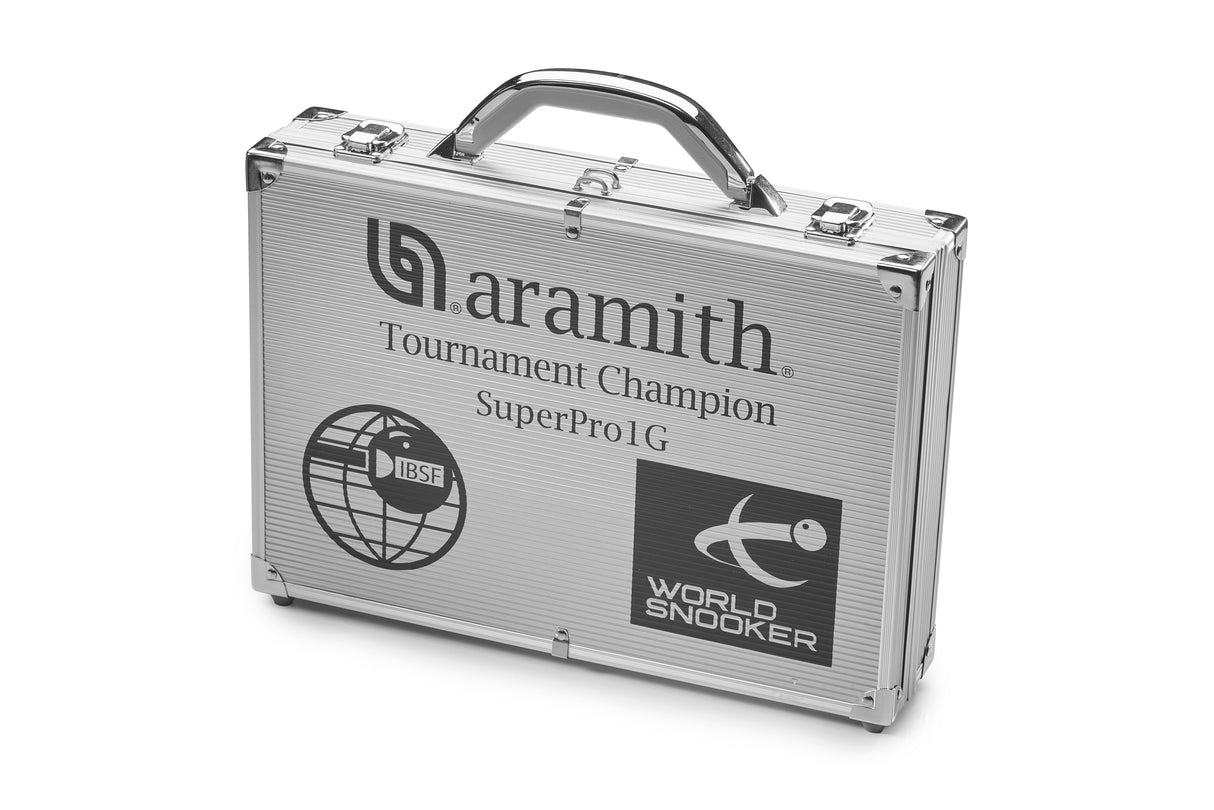 Aramith Tournament Champion SuperPro 1G Snooker Balls with Carry Case - As used by WST, IBSF, WSF