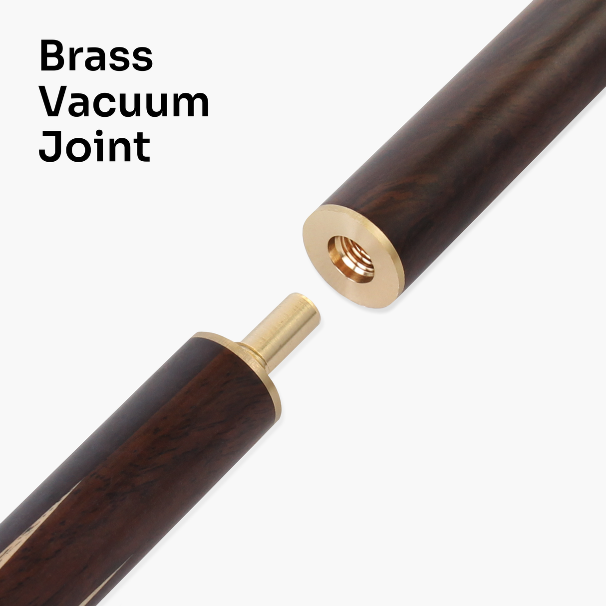 PRO147 CLASSIC SANDALWOOD 3/4 Premium Snooker Pool Cue 9.5mm Tip + 6 Inch Wooden Mini Butt