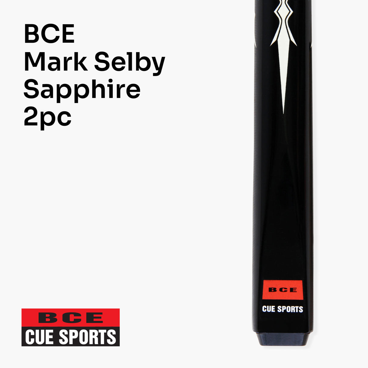 BCE Mark Selby SAPPHIRE 2 Piece Ash Pool Snooker Cue - JW3000
