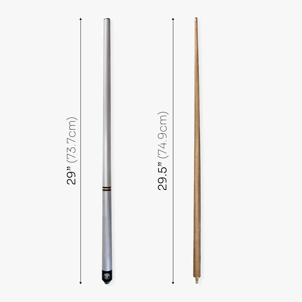 Jonny 8 Ball TRIAD 57 Inch 3 Piece Snooker Pool Cue 9.5mm Tip - Shorten to 39 Inch