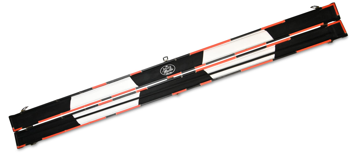 Baize Master 1 Piece PATCH Deluxe Plastic Ends Snooker Pool Cue Case - Holds 2 Cues