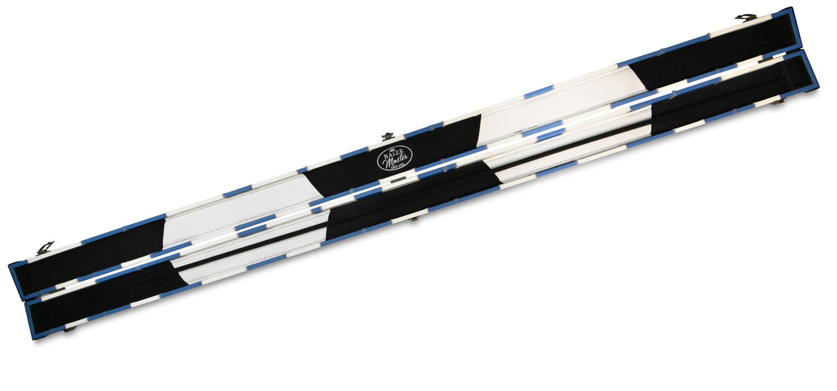 Baize Master 1 Piece PATCH Deluxe Plastic Ends Snooker Pool Cue Case - Holds 2 Cues