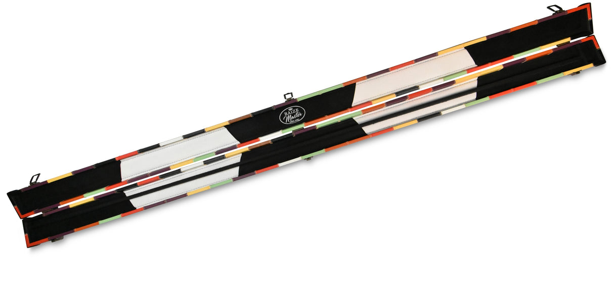 Baize Master 1 Piece PATCH Deluxe Plastic Ends Snooker Pool Cue Case - Holds 2 Cues