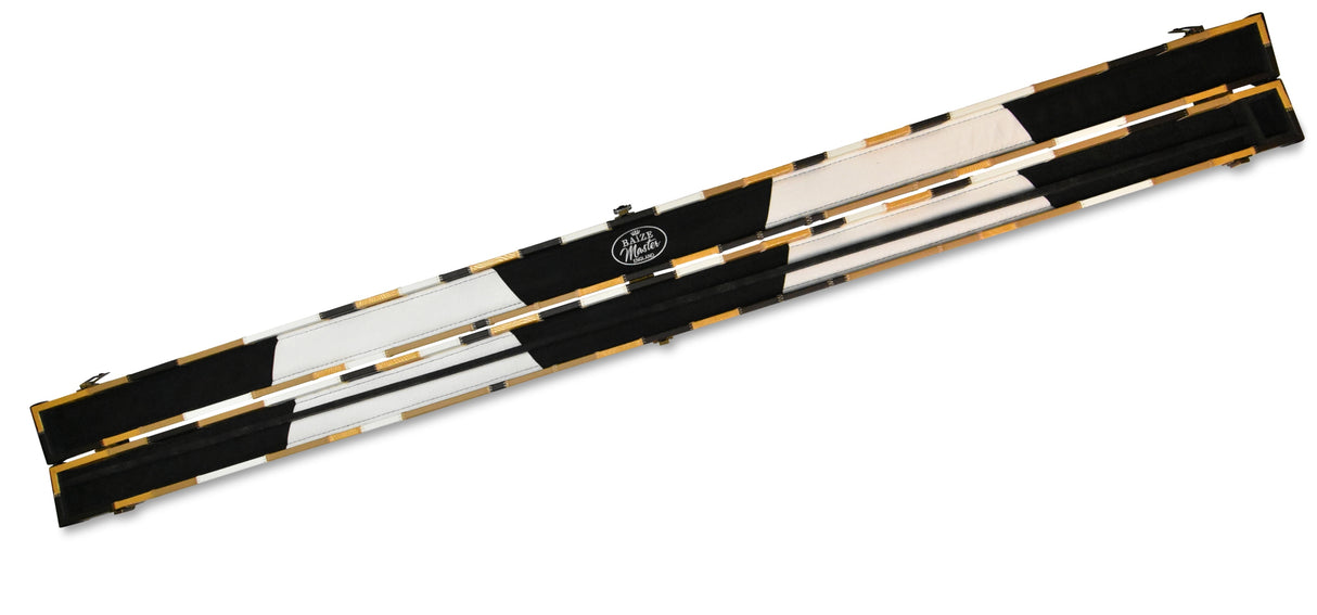 Baize Master 1 Piece PATCH Deluxe Plastic Ends Snooker Pool Cue Case - Holds 2 Cues