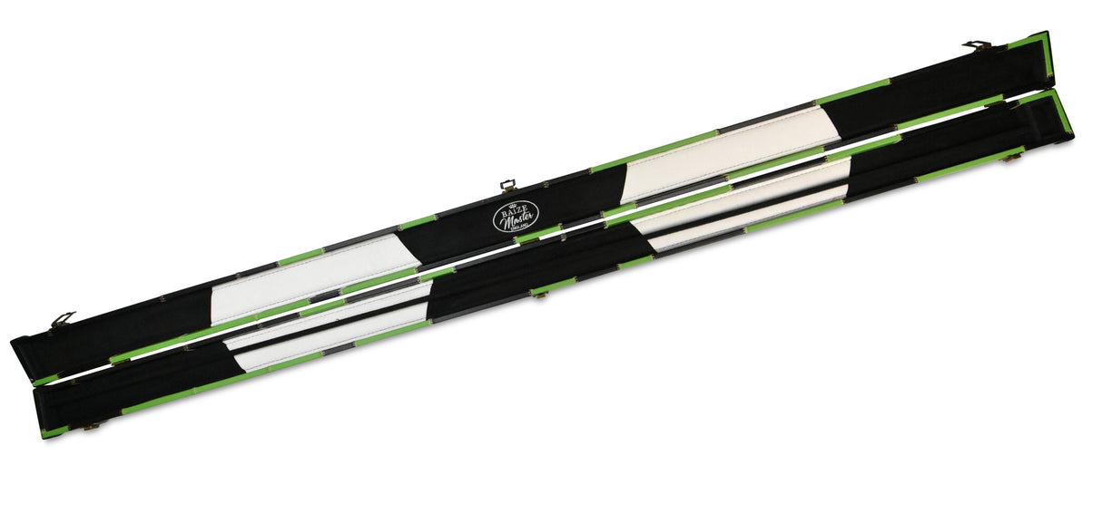 Baize Master 1 Piece PATCH Deluxe Plastic Ends Snooker Pool Cue Case - Holds 2 Cues