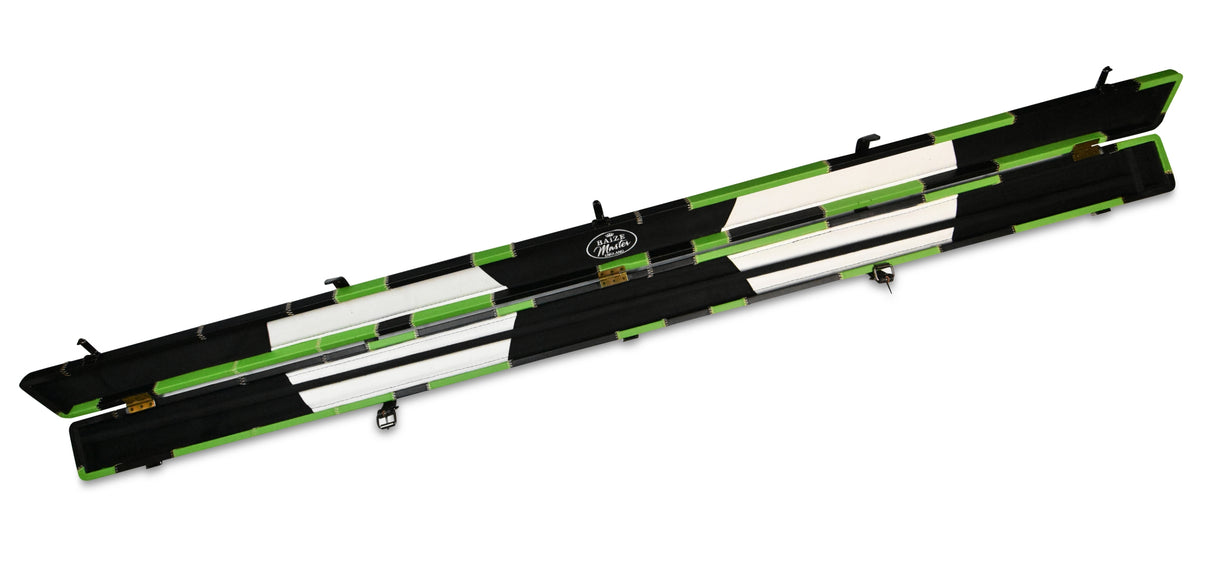 Baize Master 1 Piece PATCH Luxury Round Corner Snooker Pool Cue Case - Holds 2 Cues