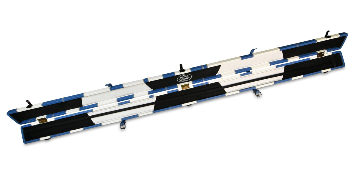 Baize Master 1 Piece PATCH Luxury Round Corner Snooker Pool Cue Case - Holds 2 Cues