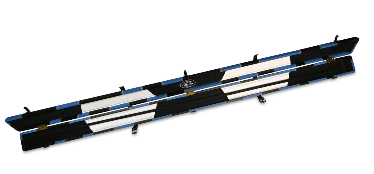 Baize Master 1 Piece PATCH Luxury Round Corner Snooker Pool Cue Case - Holds 2 Cues