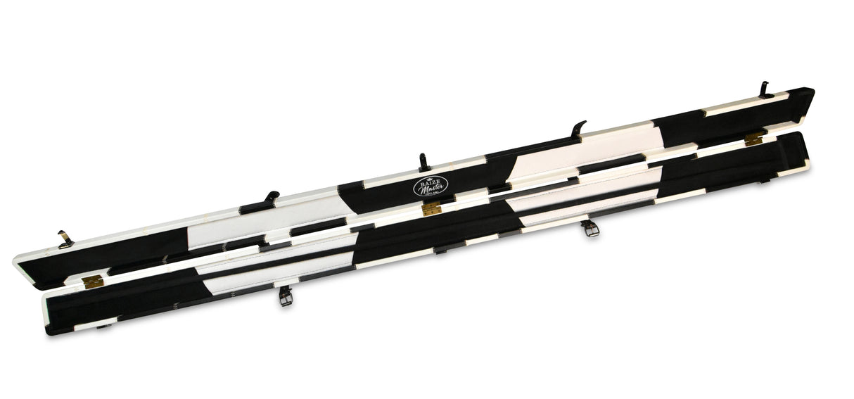 Baize Master 1 Piece PATCH Luxury Round Corner Snooker Pool Cue Case - Holds 2 Cues