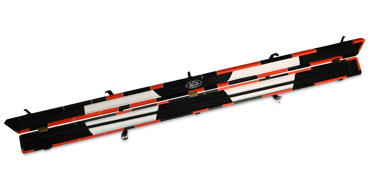 Baize Master 1 Piece PATCH Luxury Round Corner Snooker Pool Cue Case - Holds 2 Cues