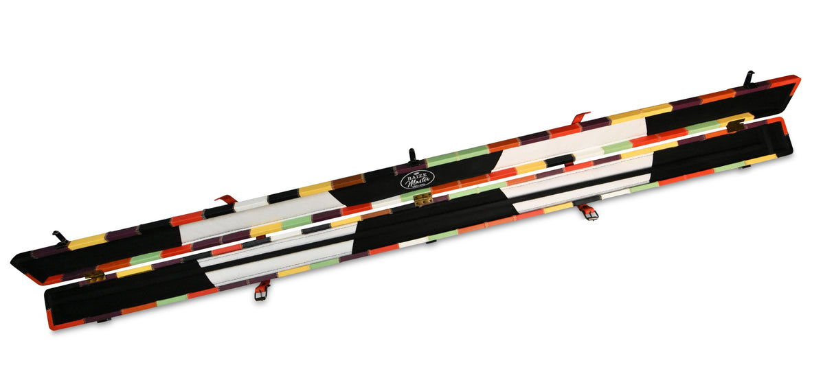 Baize Master 1 Piece PATCH Luxury Round Corner Snooker Pool Cue Case - Holds 2 Cues
