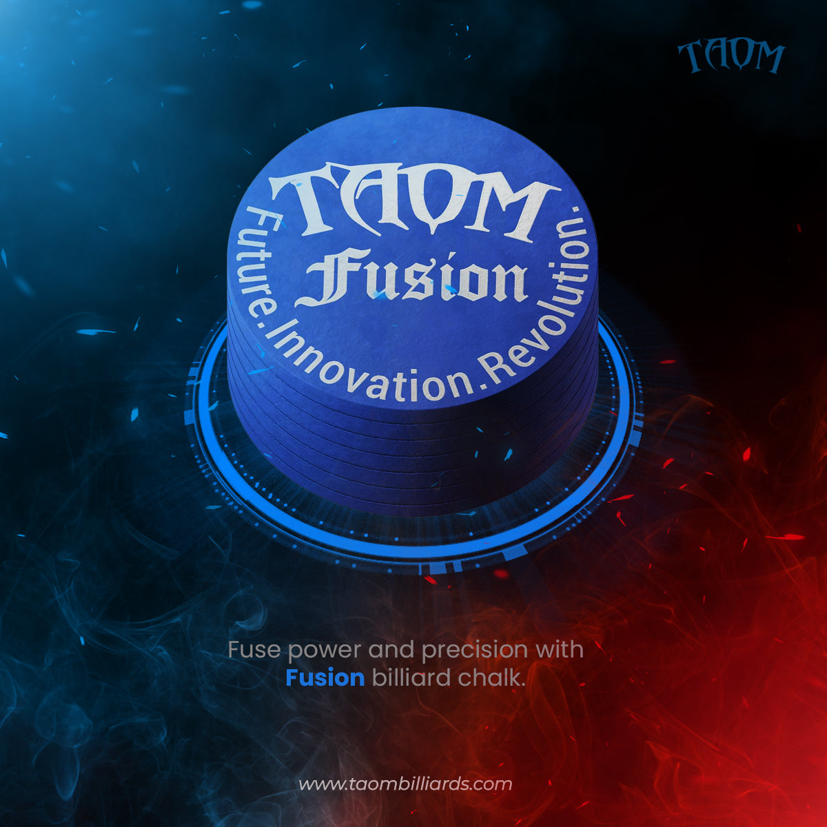 Taom Fusion Hybrid Snooker and Pool Cue Tip - 10mm