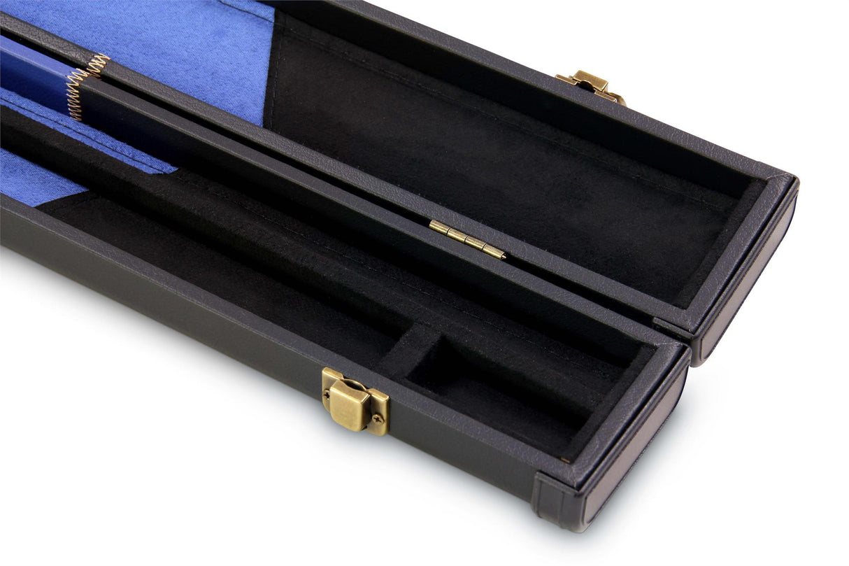 Deluxe 3/4 CHEQUERED Cue Case with Plastic Ends and Horizontal Chalk Compartment