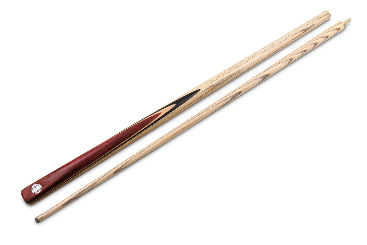PRO147 CLASSIC PURPLE HEART 2pc Snooker Pool Cue with Non Matching Grain Ash and Extension Thread - 9.5mm Tip P1/E