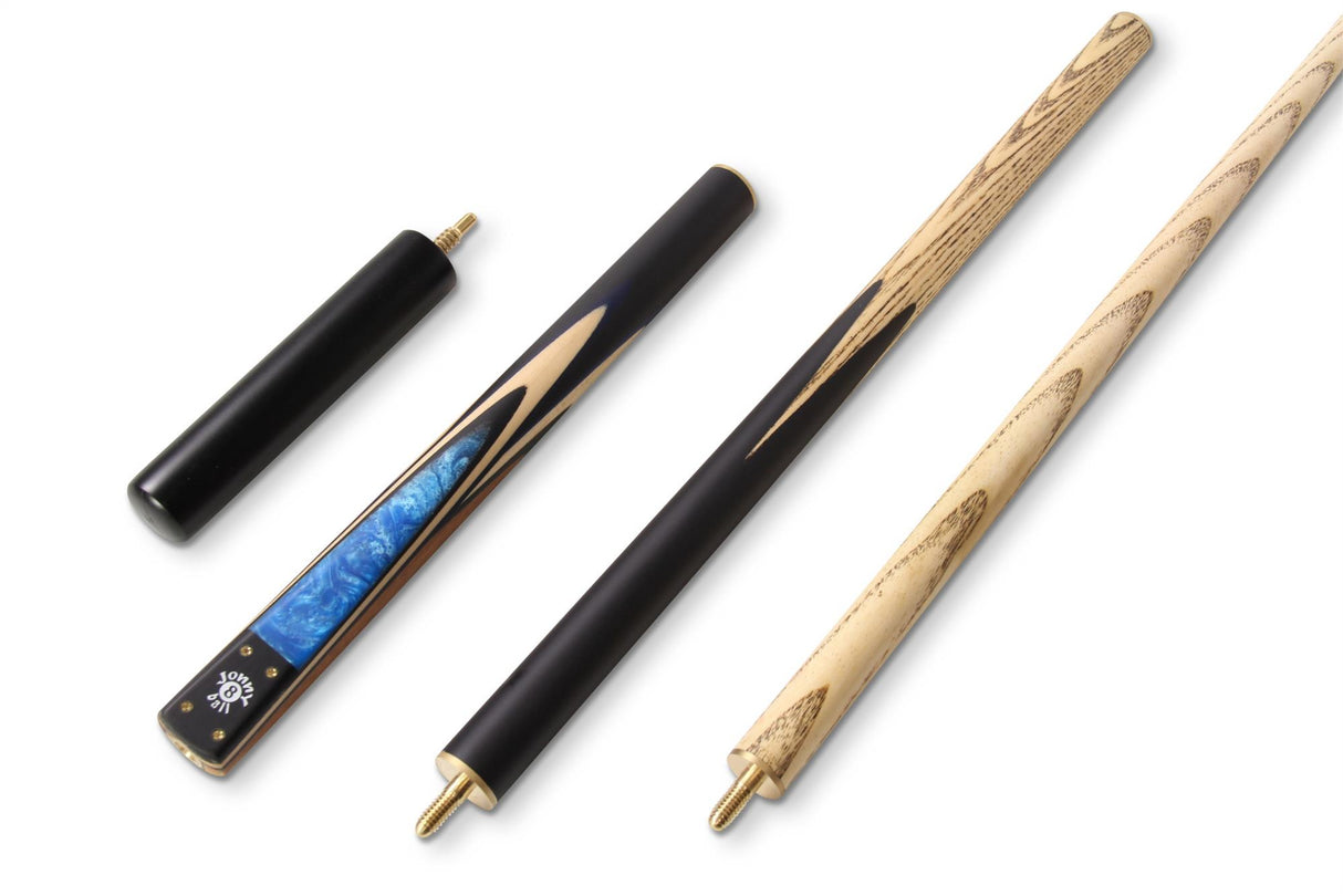 Jonny 8 Ball MARBLE 57 Inch 3 Piece Snooker Pool Cue 9mm Tip - Shorten to 44 Inch