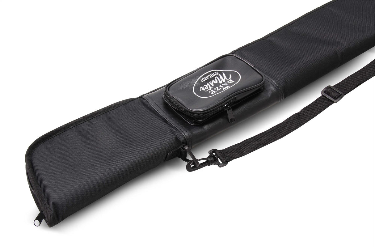 Baize Master Soft Embroidered 3/4 Accessory Pocket Snooker Pool Cue Case