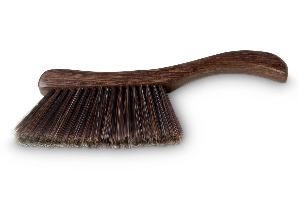 Giant Brown Snooker and Pool Rail Brush 14 Inch Handle with 8 Inch Imitation Horsehair Bristles
