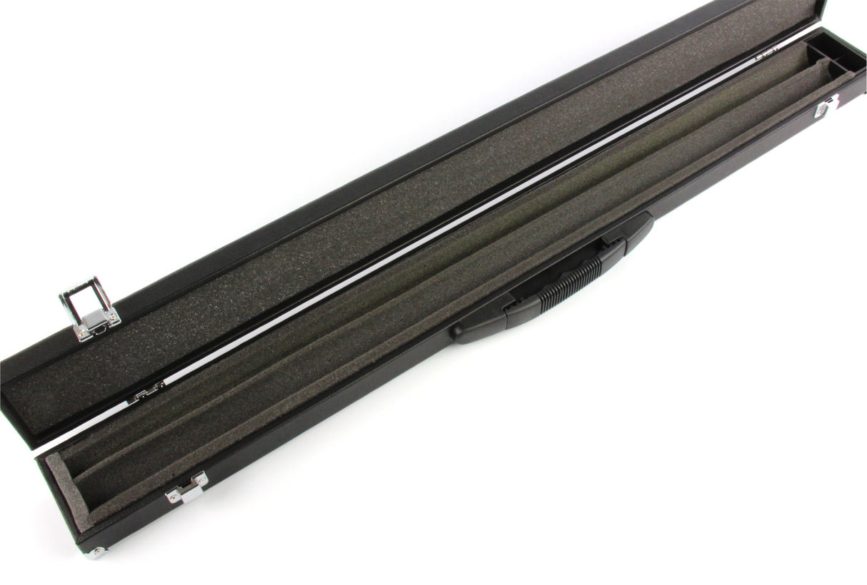 2 Piece Snooker Pool Cue Case with Reinforced Corners and Chalk Compartment