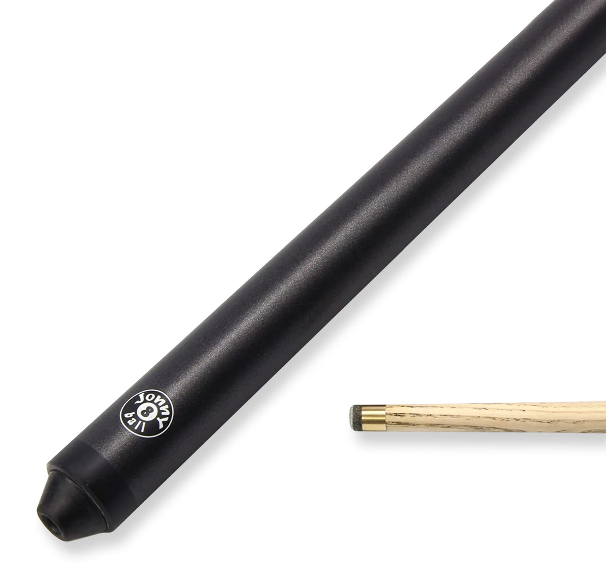 Jonny 8 Ball 52 Inch BLACK JET 2 Pc Ash Snooker Pool Cue 10mm Tip