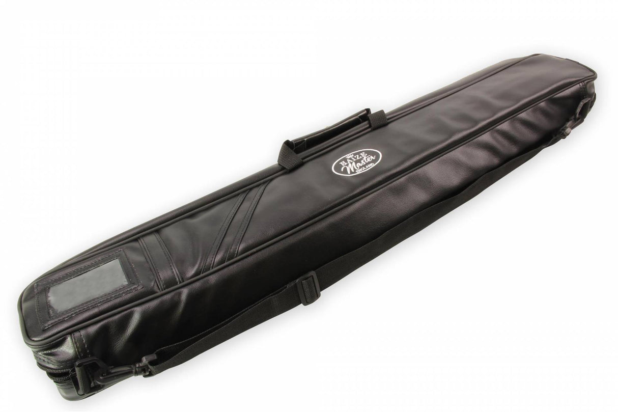 Baize Master Premium Soft Black DUAL Pool Cue Case for 2 Cues – 2 Butts & 2 Shafts